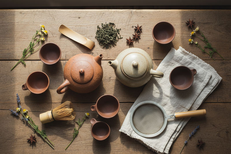 Tee gefäße bio natur